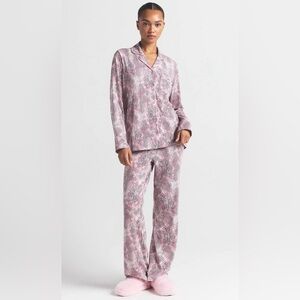 NWT, SKIMS Long Sleep Set – Bloom Mini Multi Animal (XS)